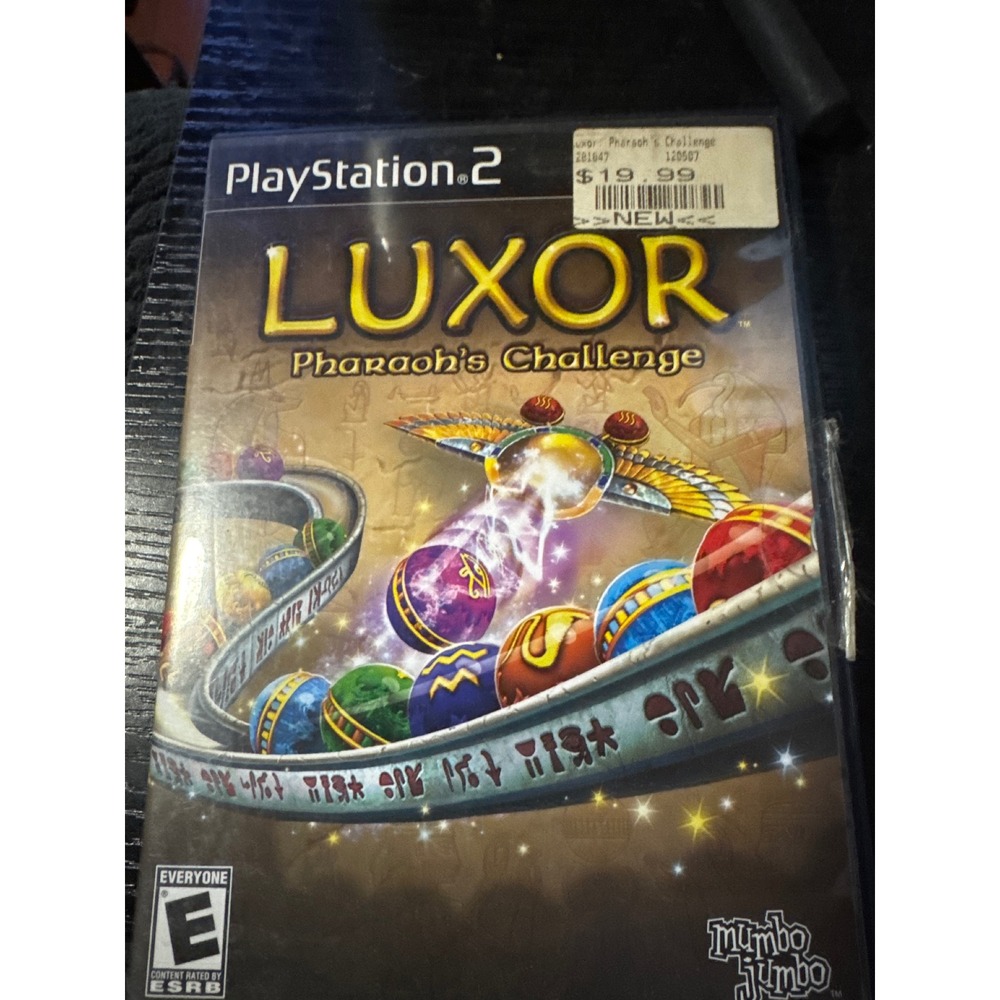 MumboJumbo Luxor Pharaoh's Challenge PS2‎ New Sealed Puzzle Game Ancient Egypt